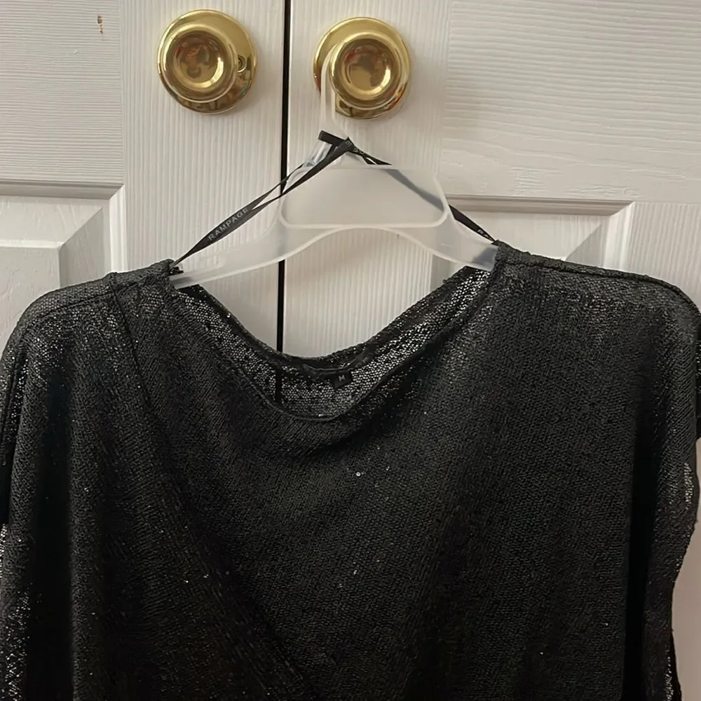 Black Sheer Top - Picture 2 of 4